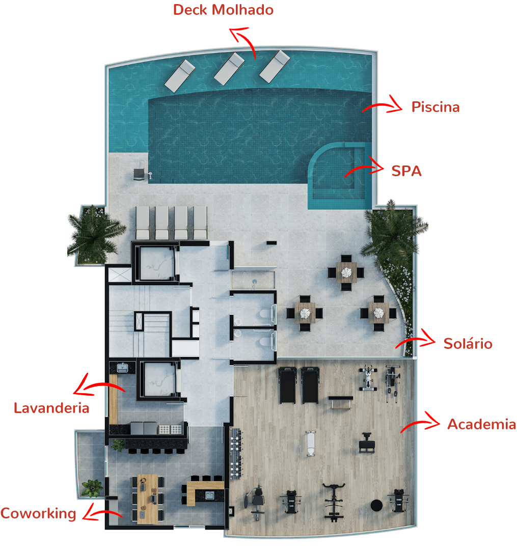 Residencial Lacca Planta Lazer