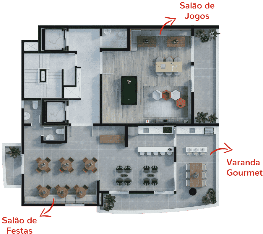 Residencial Lacca Planta Lazer